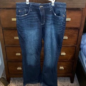 Lee Rider Dark wash midrise boot cut  jeans